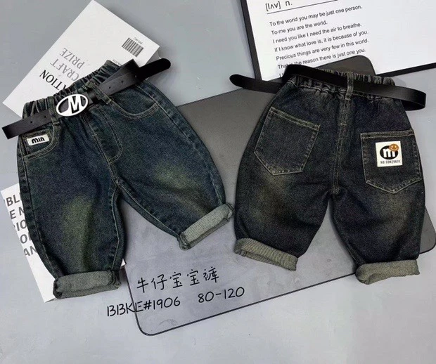 韩版牛仔裤宝宝裤