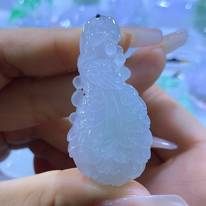 翡翠未镶嵌颈饰天然翡翠A货吊坠