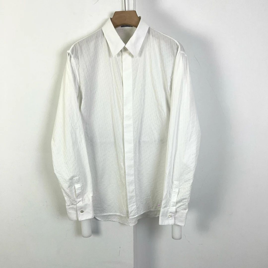 95新 DIOR/迪奥 Dior/迪奥经典暗纹提花logo衬衫/42码/95新/11871