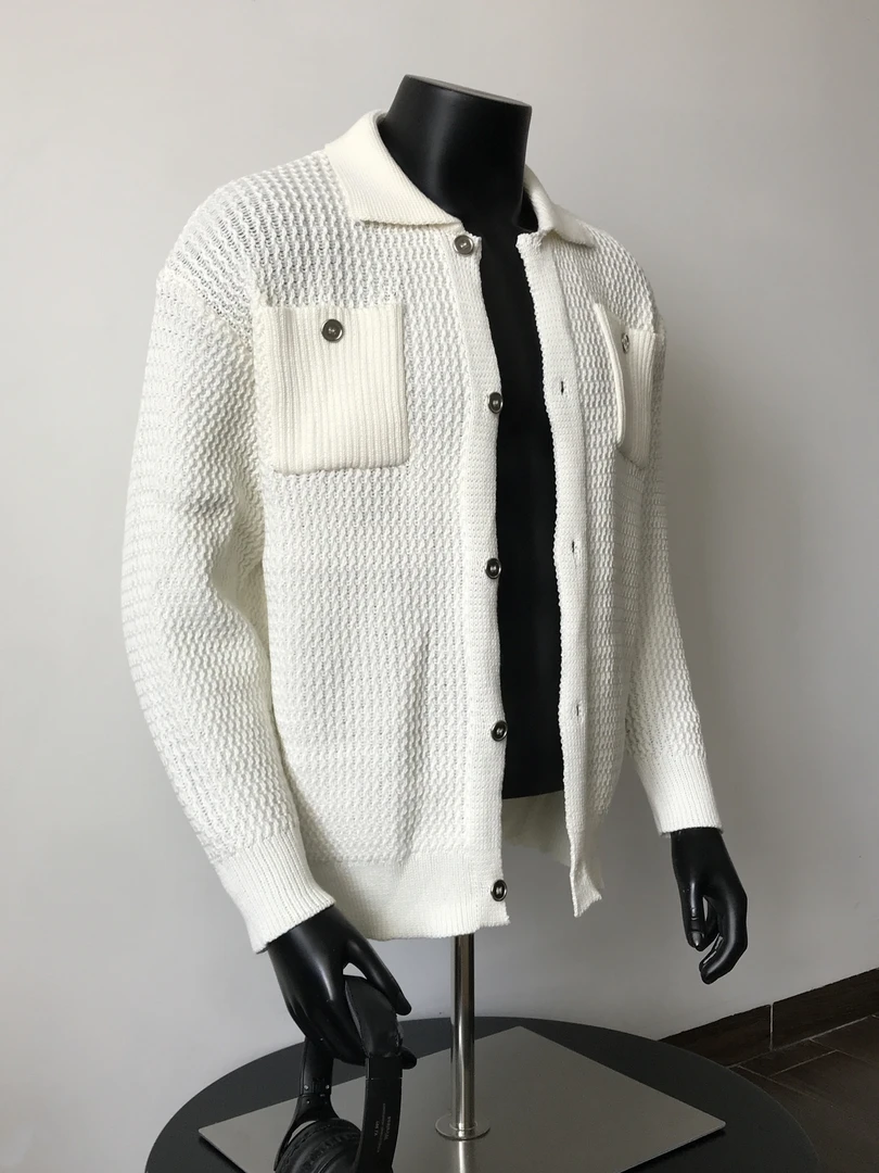 春秋新款复古慵懒风设计感开衫毛衣秋季cleanfit老钱风针织衫外套