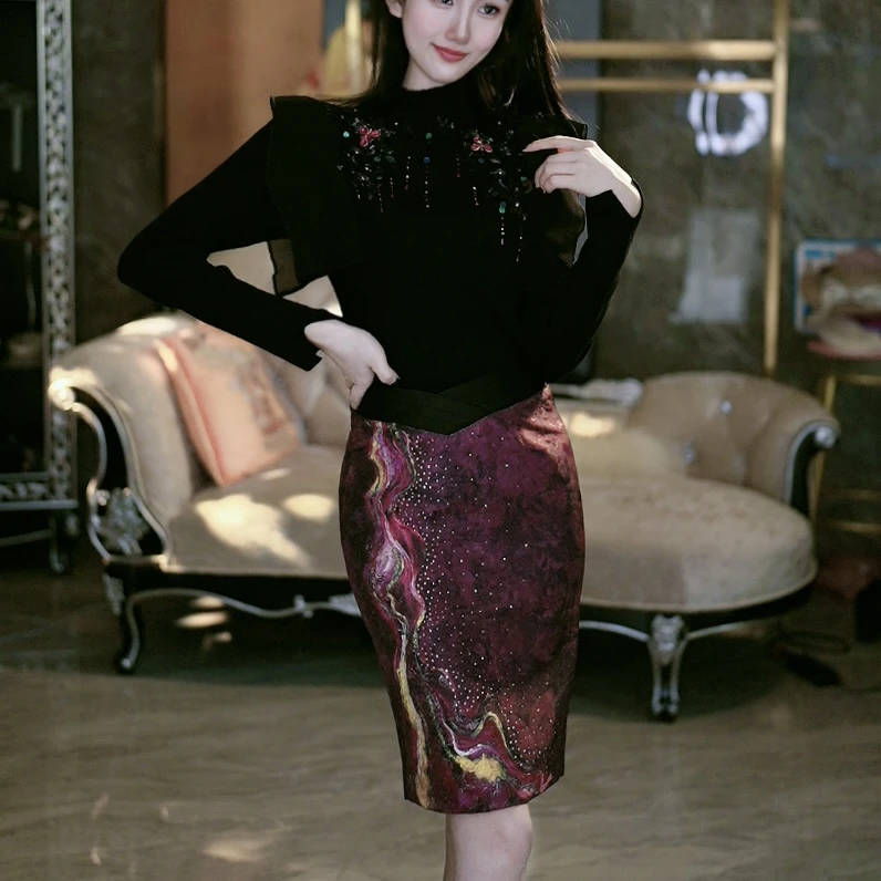 SEJI/瑟纪【波斯宫廷】重工气质裙子