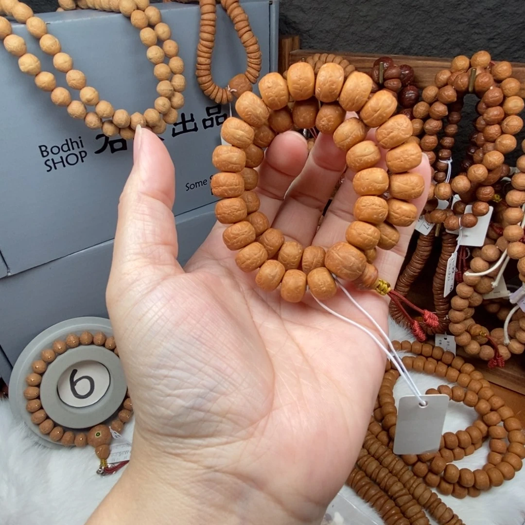 手串凤眼菩提藏式非实心12.5-12.9尺38颗
