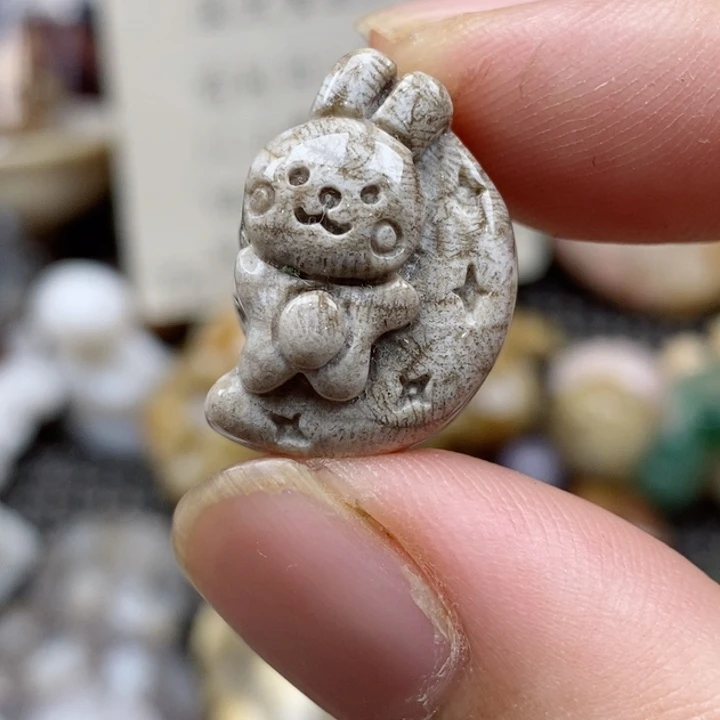 硅化珊瑚（珊瑚玉）未镶嵌颈饰小