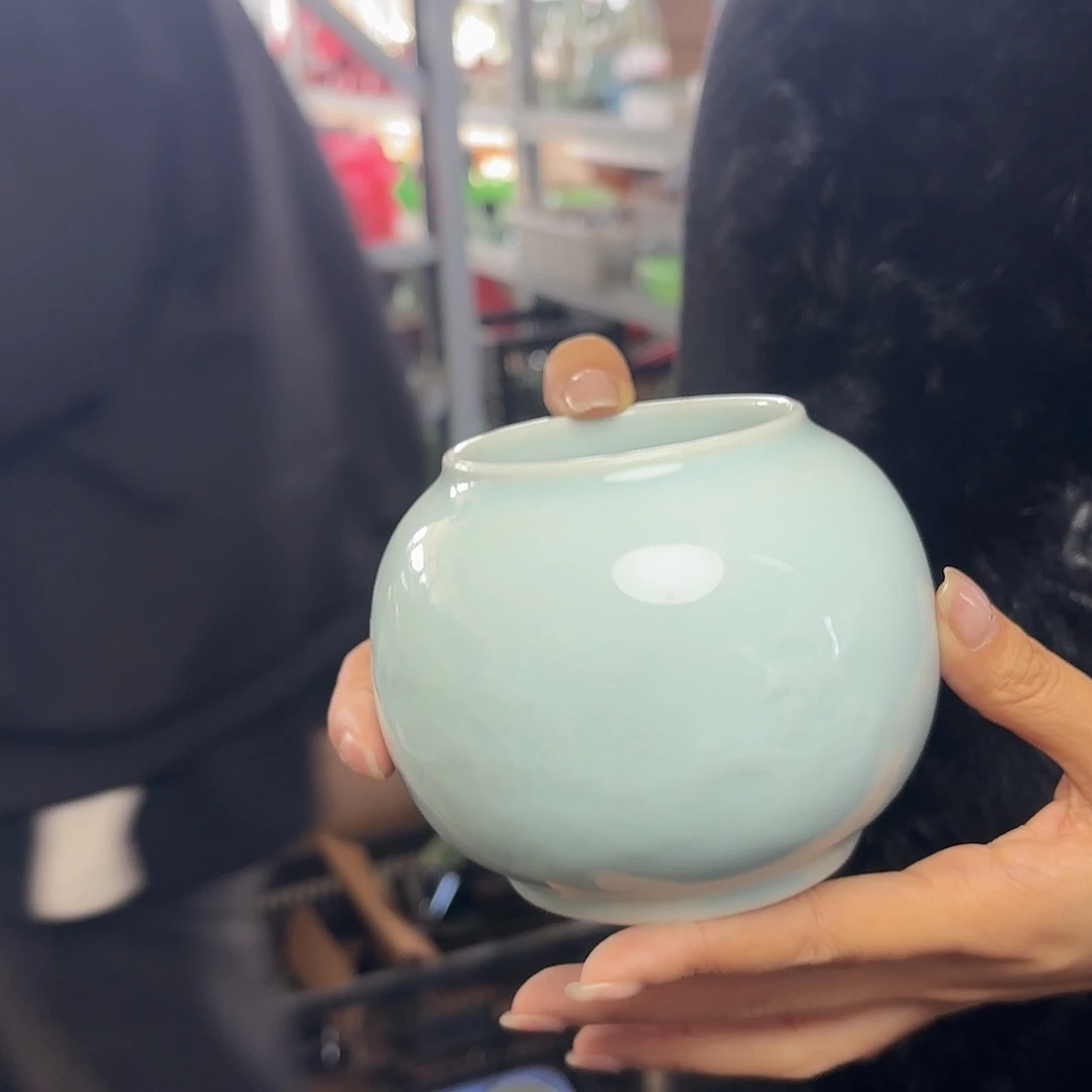 龙泉云间青瓷小米茶器