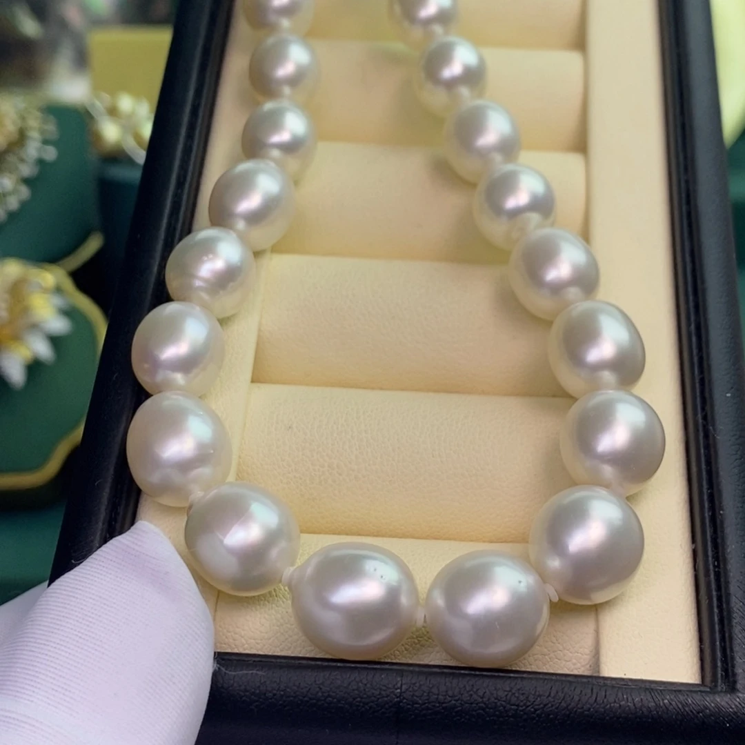 颈饰银S925镶嵌海水珍珠