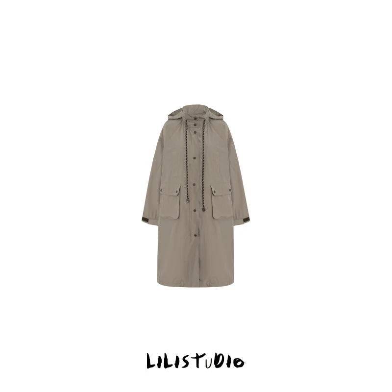 PCNY「工装风连」不理理夏季新款女装休闲时尚百搭复古简约风衣外套