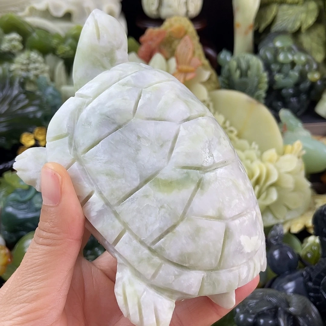 蛇纹石玉未镶嵌手把