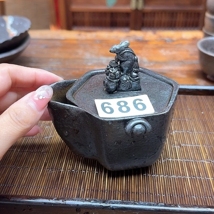 纯手工制作粗陶茶具