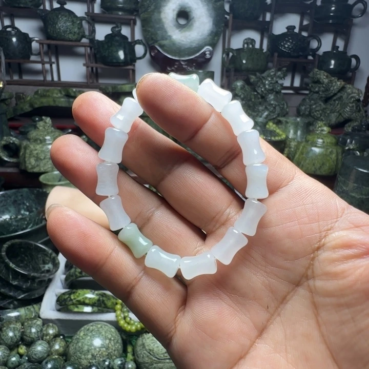 未镶嵌蛇纹石玉手串