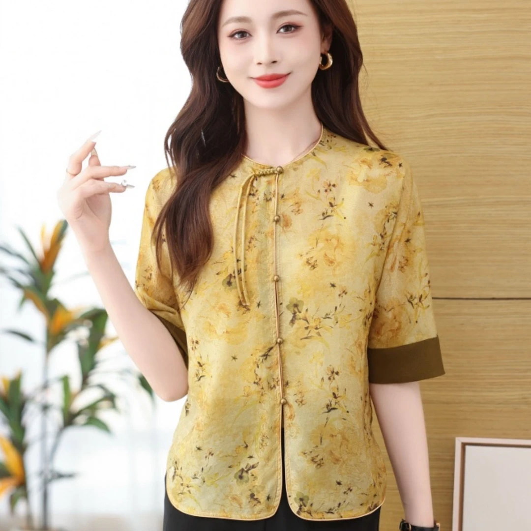 云锦舒夏  夏季开衫轻薄透气百搭新中式中老年女装