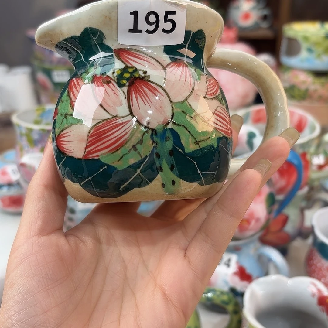 瓷片景德镇手绘高温釉下彩陶瓷茶具