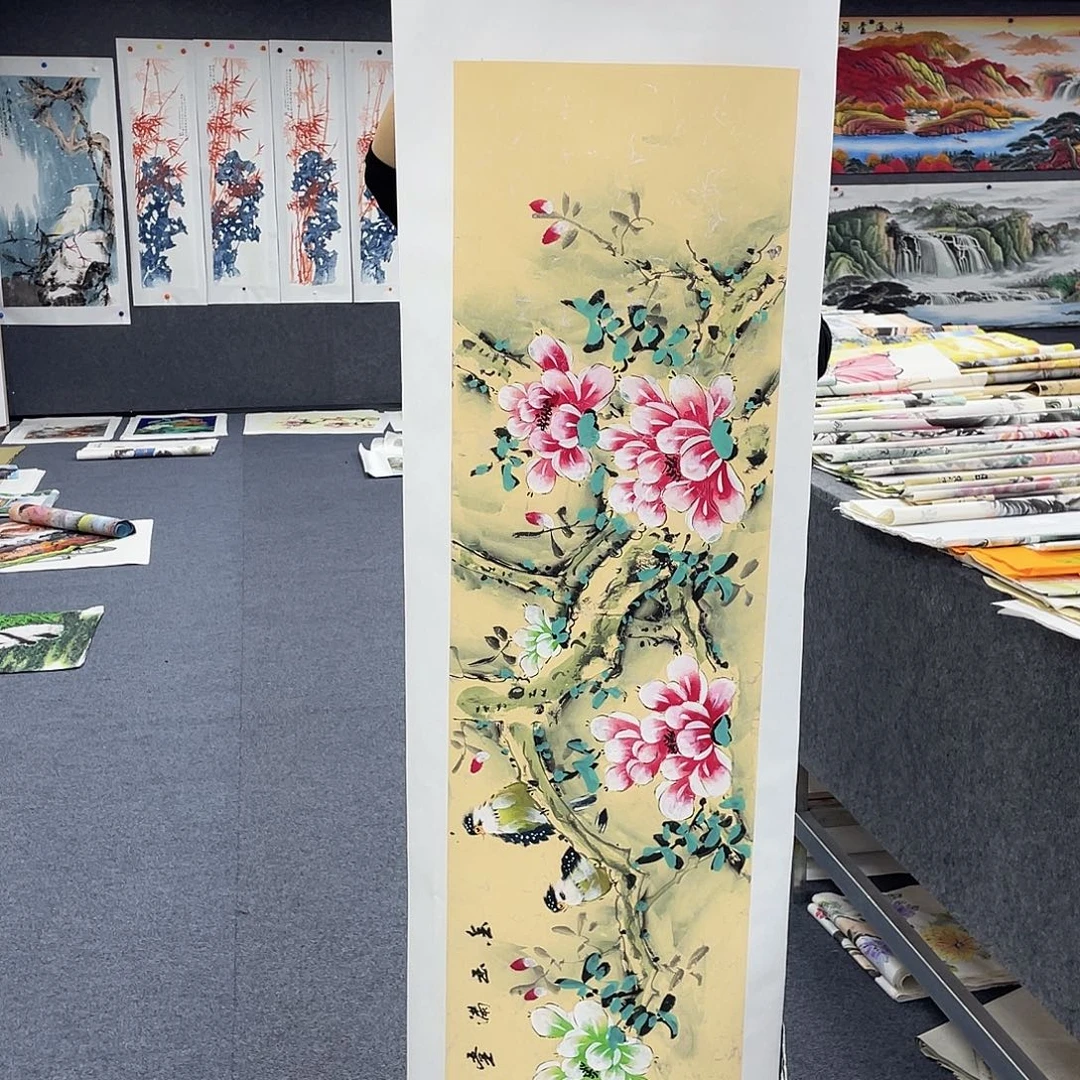 国画作品小姐姐放漏…