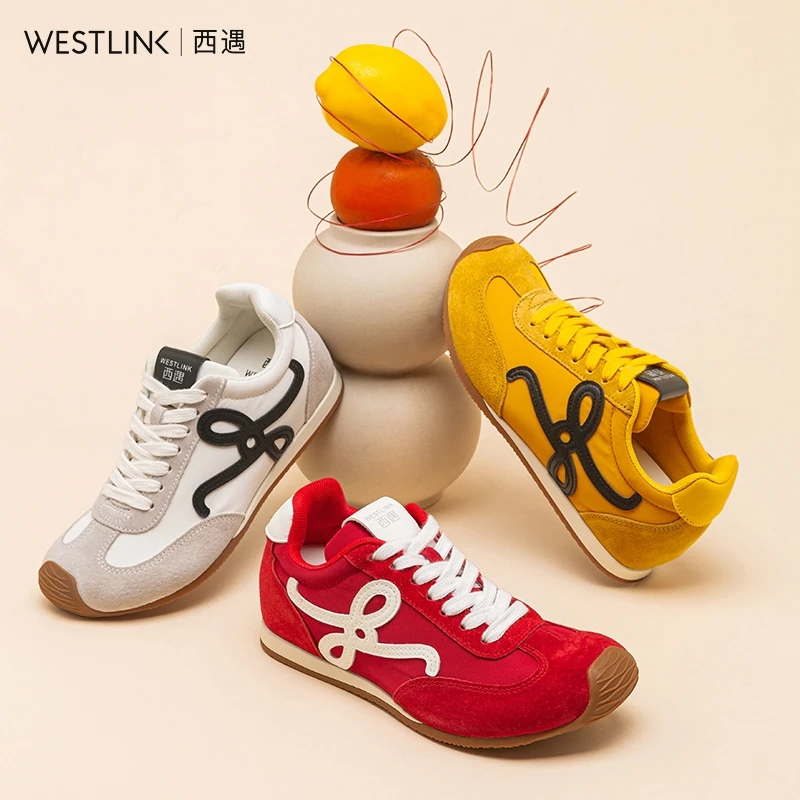 西遇复古透气德训鞋女2025夏季新款爆款百搭小白鞋板鞋休闲运动鞋