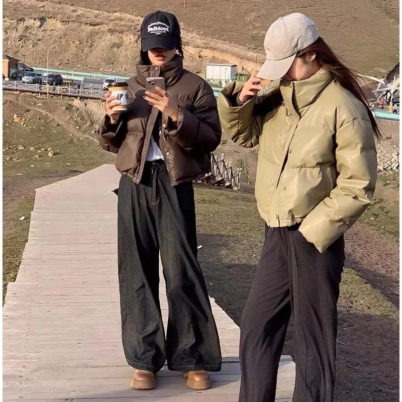 免洗pu冬季短款棉服时尚高级感女外套-2312-2