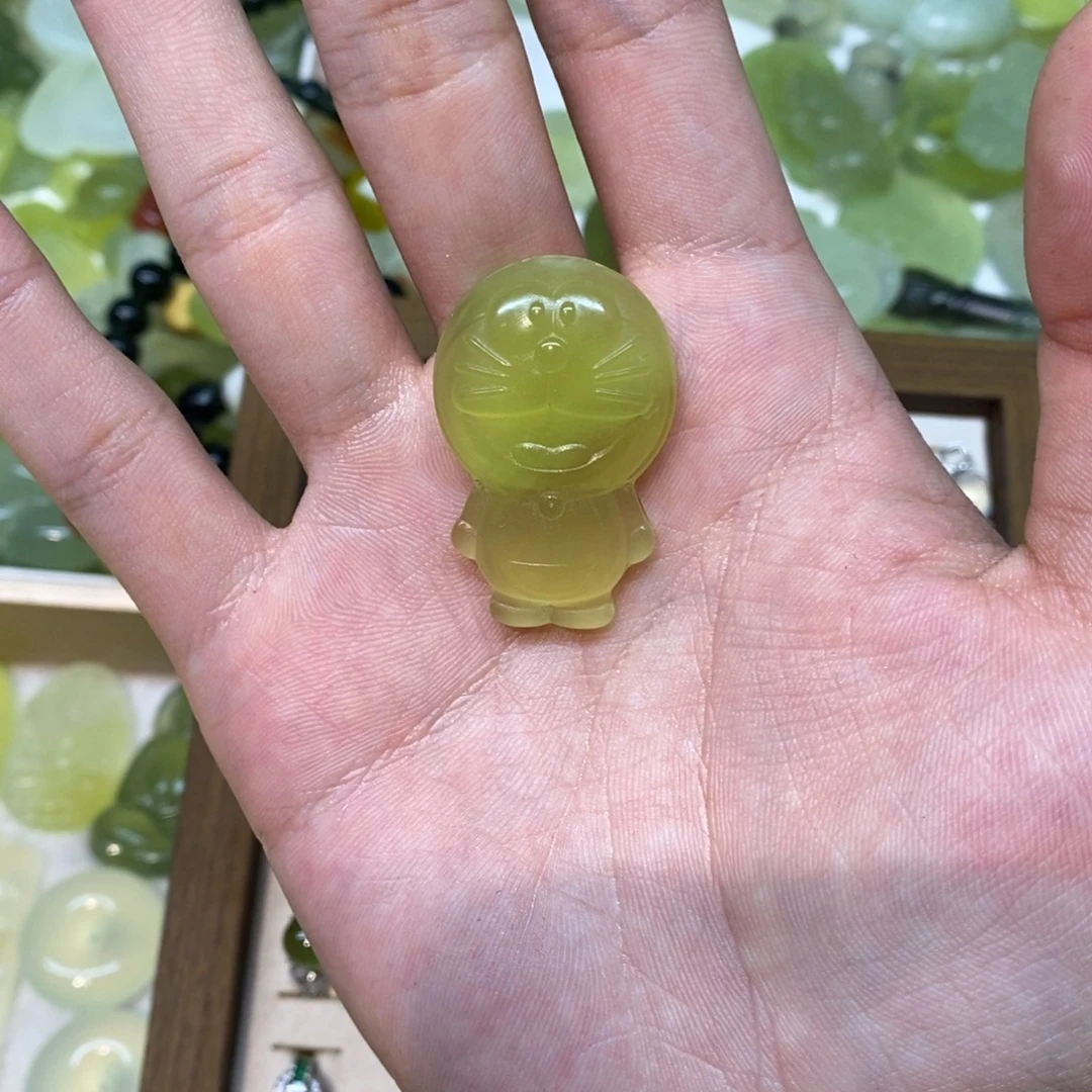 岫玉银S925镶嵌吊坠(不含链)