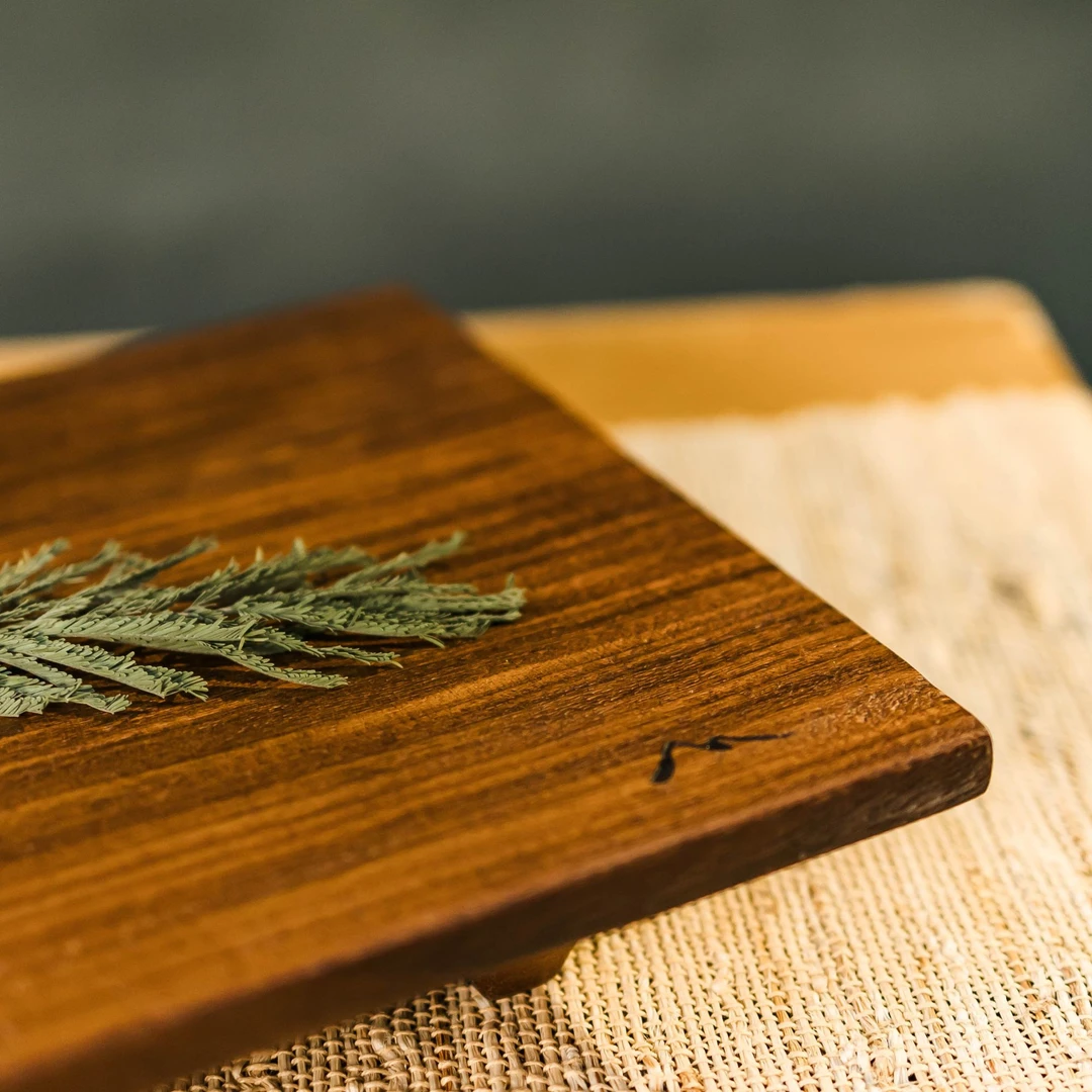 伊隆山山峰系列-橘子洲手工雕刻茶盘  整板干泡台茶盘