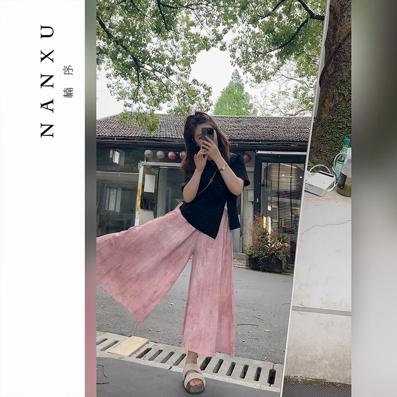 楠序微胖女装不规则夏季胖mm显瘦上衣洋气衣服女短袖t恤女YZ36191