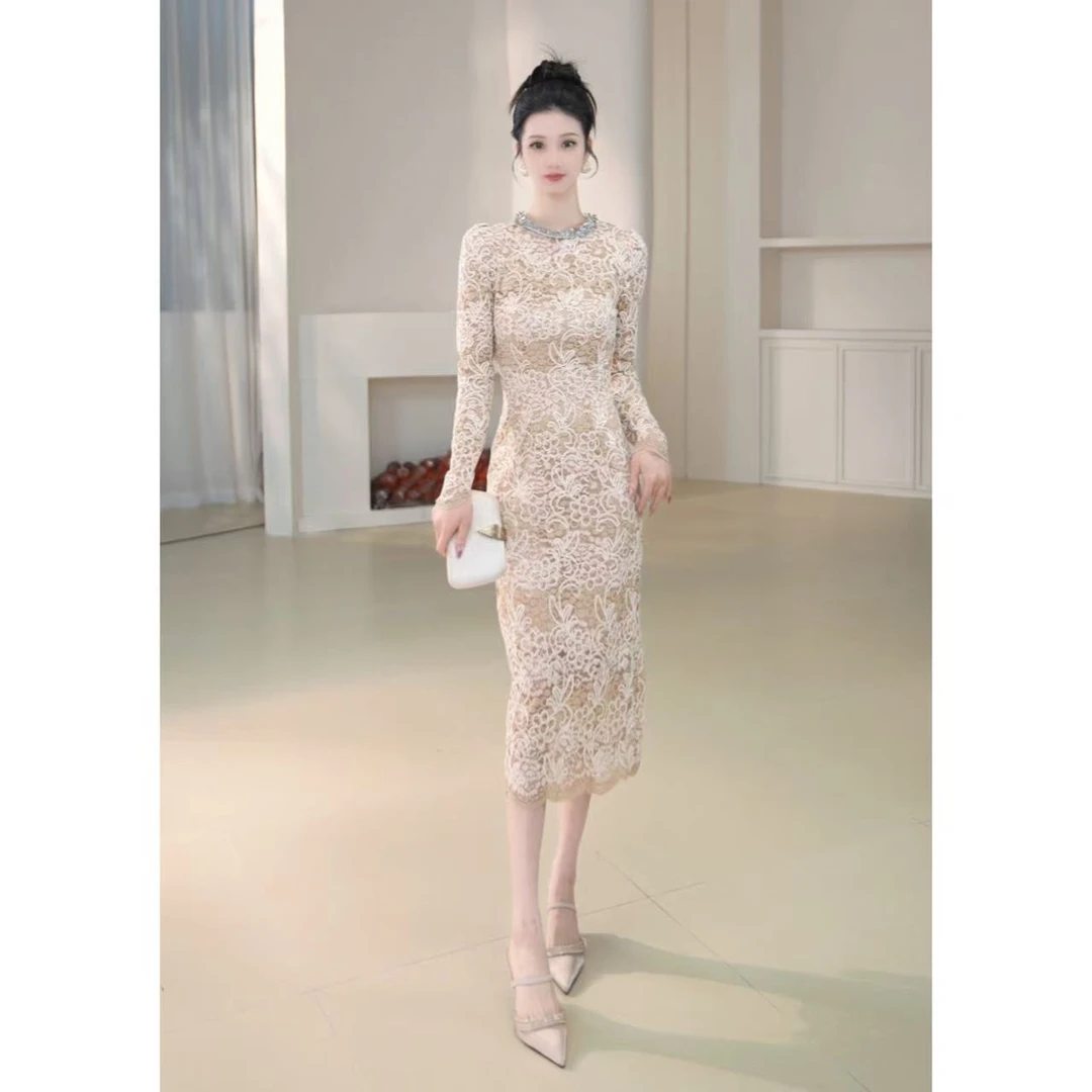 沐子的轻奢私藏【Mu/zi21958】法式名媛修身千金风气质包臀连衣裙