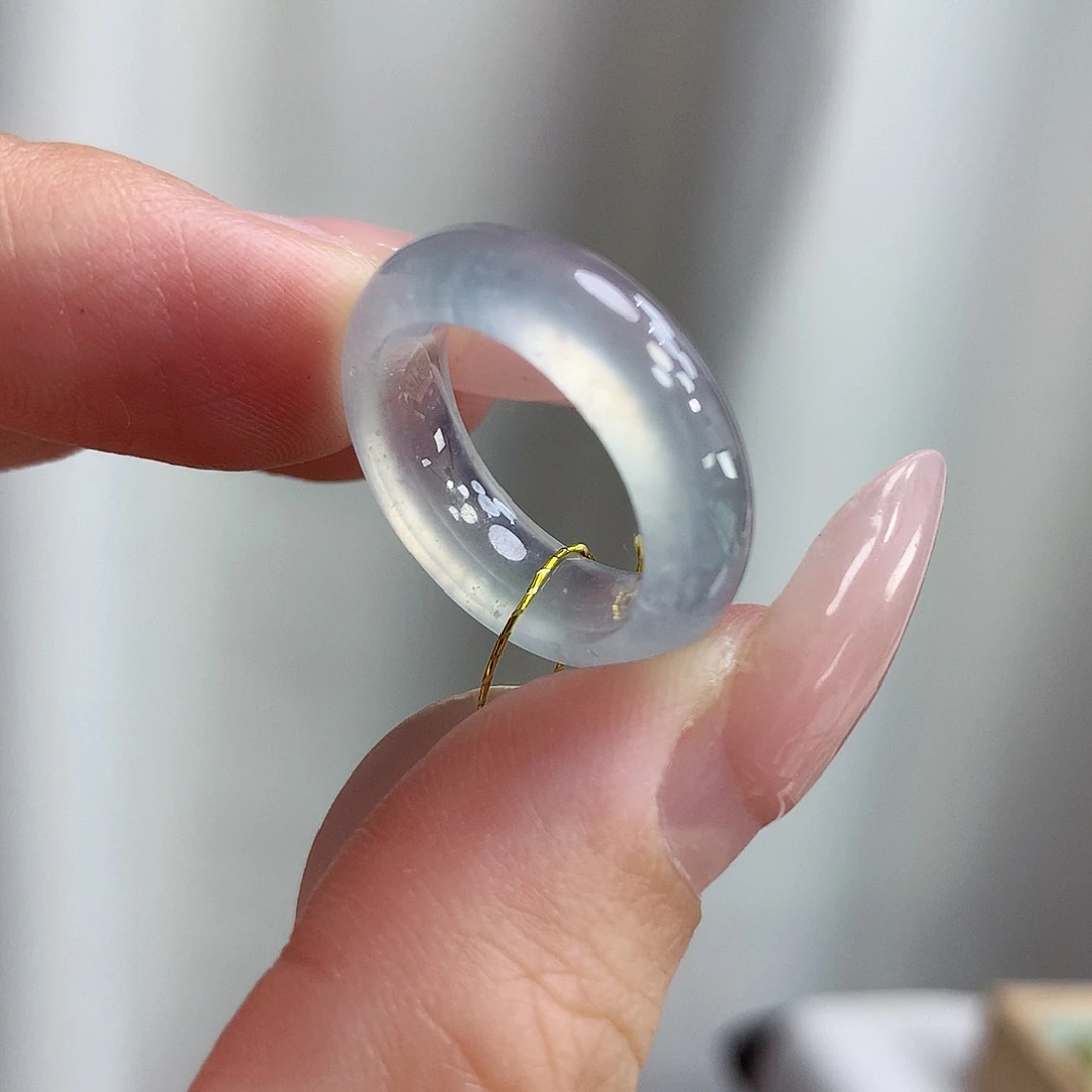 未镶嵌戒指翡翠7.8圈