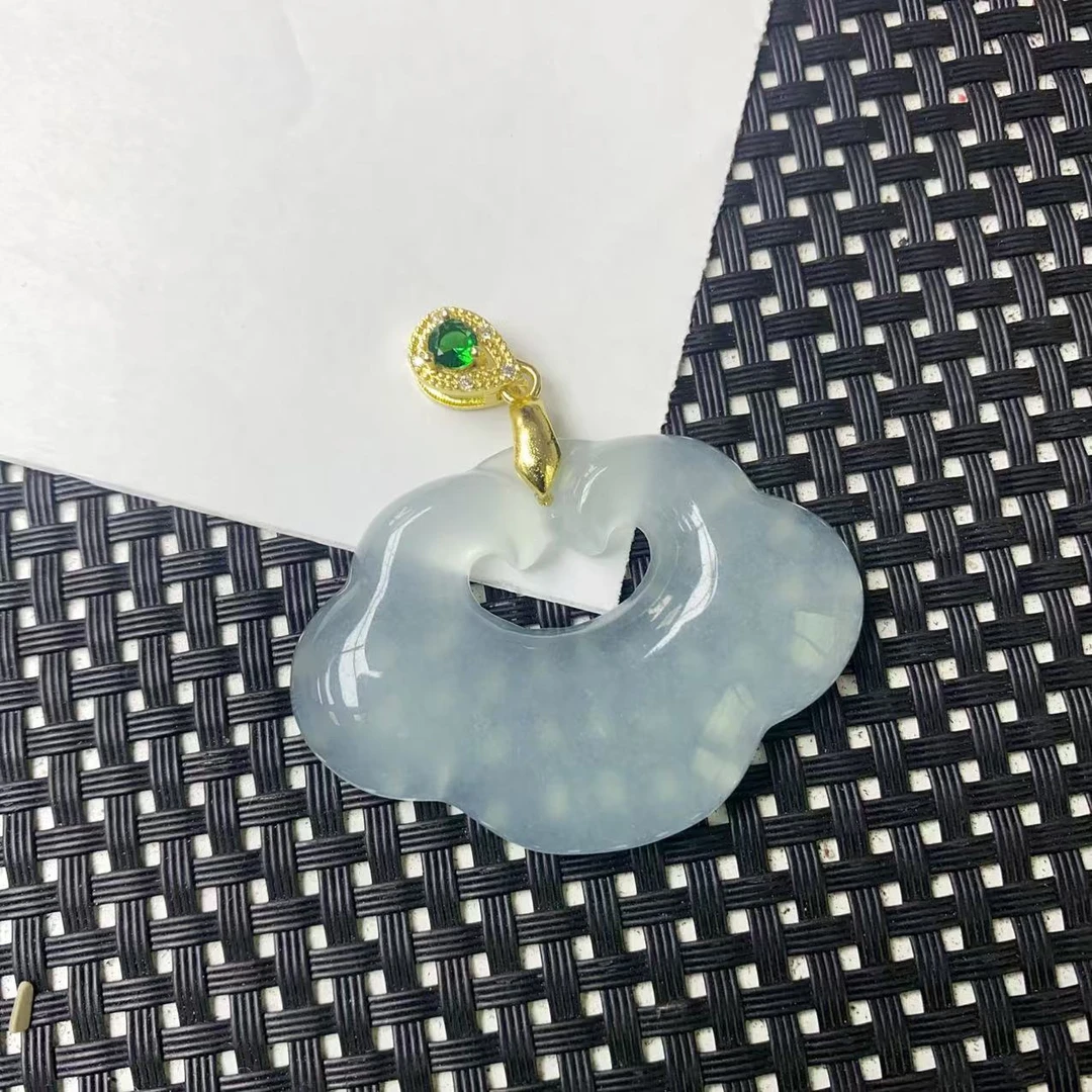 [石矿]A671晴蓝大如意吊坠