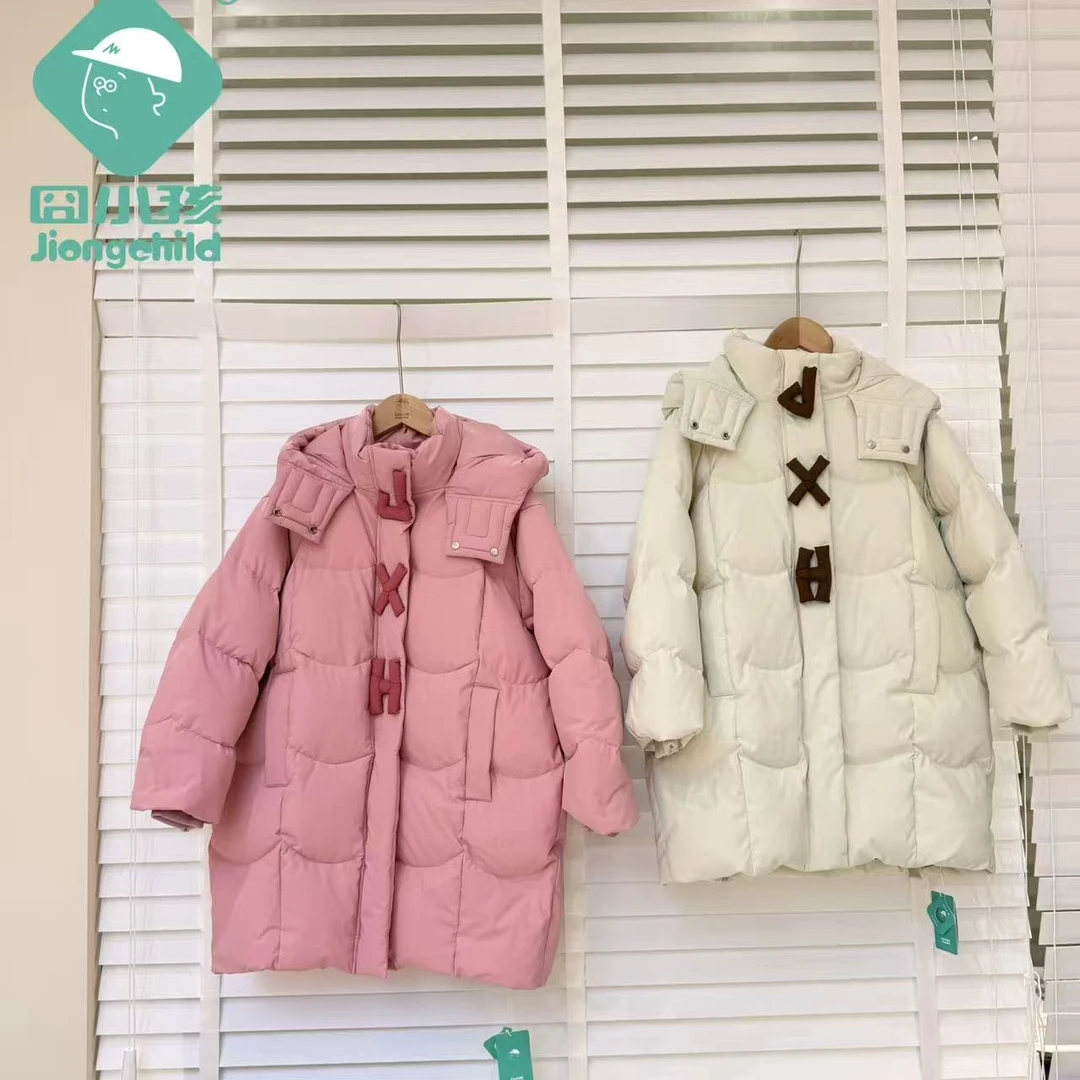 【专柜同款】女童冬季新品保暖外套儿童极寒防风90绒羽绒服DGR57120