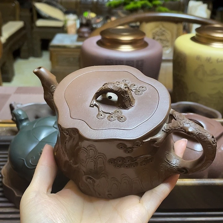 茶壶紫砂全手工打造