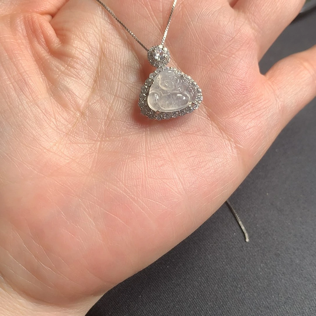 翡翠银S925镶嵌颈饰1111111