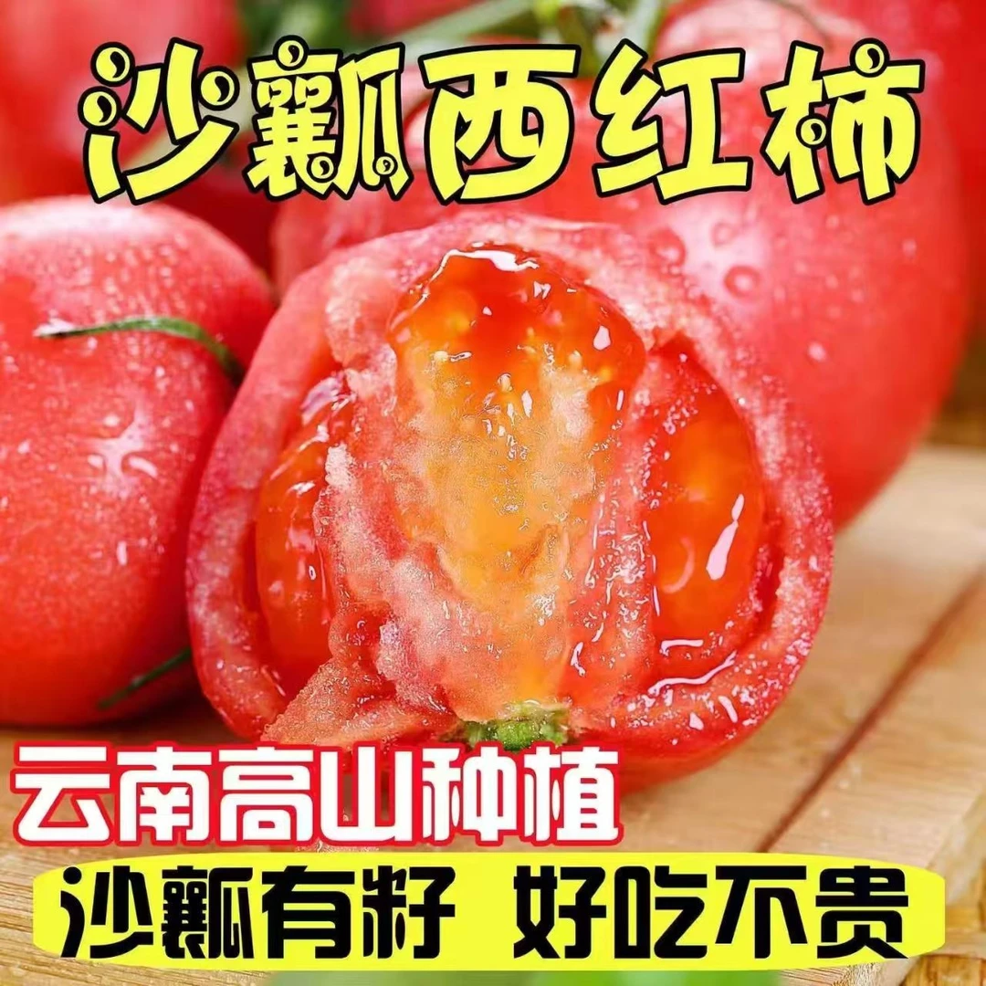 正宗云南沙瓤番茄西红柿产地直发