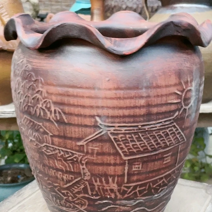 紫砂花盆瑕疵25.28花盆