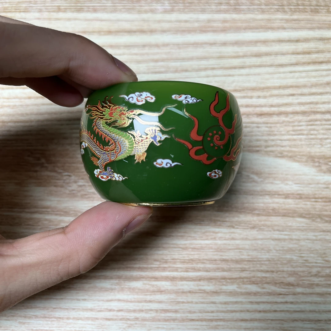 手工茶器 【双龙戏珠】裸杯A