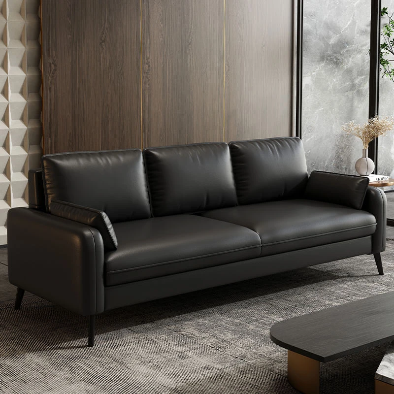 客厅免洗极简猫抓皮沙发家用组合出租房小户型三人位办公室沙发