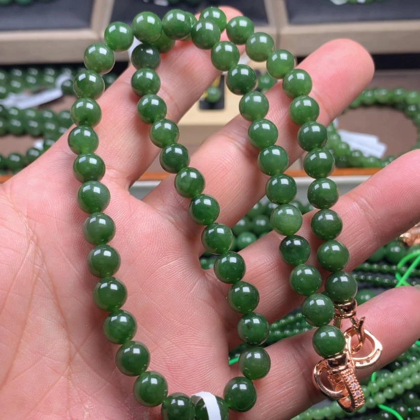 【闪购商品】和田玉（碧玉）颈饰未镶嵌8