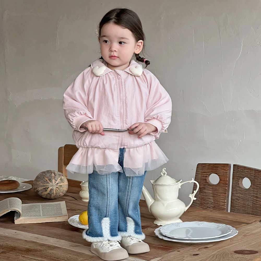 2025婴儿棉服秋冬保暖上衣女宝宝外出加绒棉袄幼儿小童初冬外套