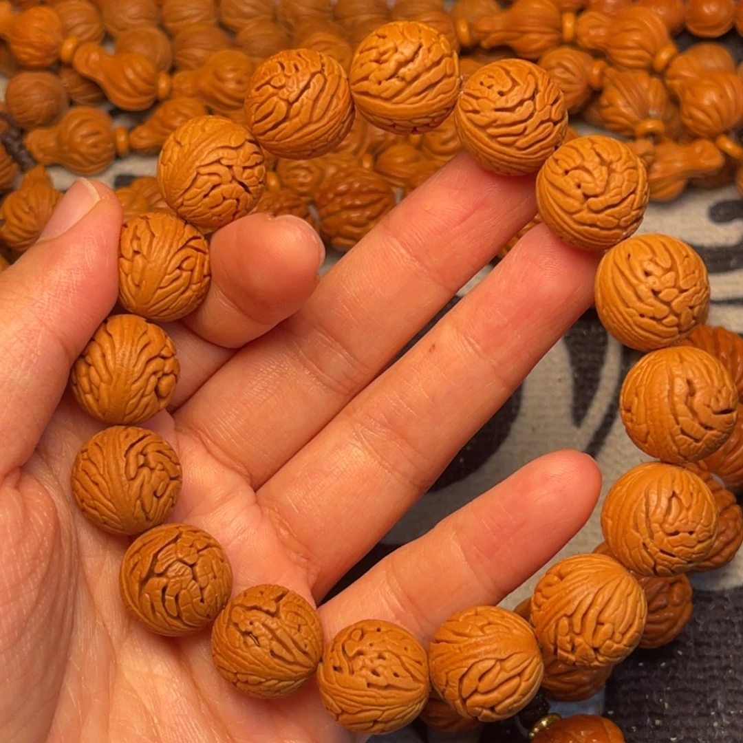 桃核手串龙纹桃核