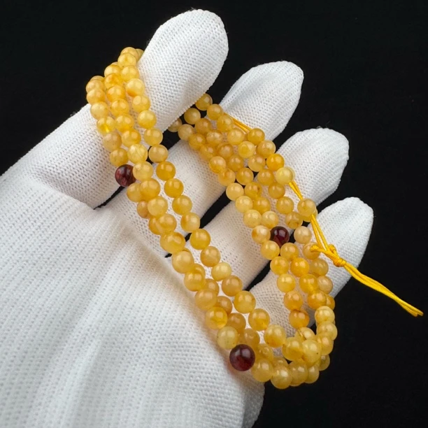 D4782【瑕疵】天然原矿蜜蜡 小米链4.5mm支持复检假一罚十