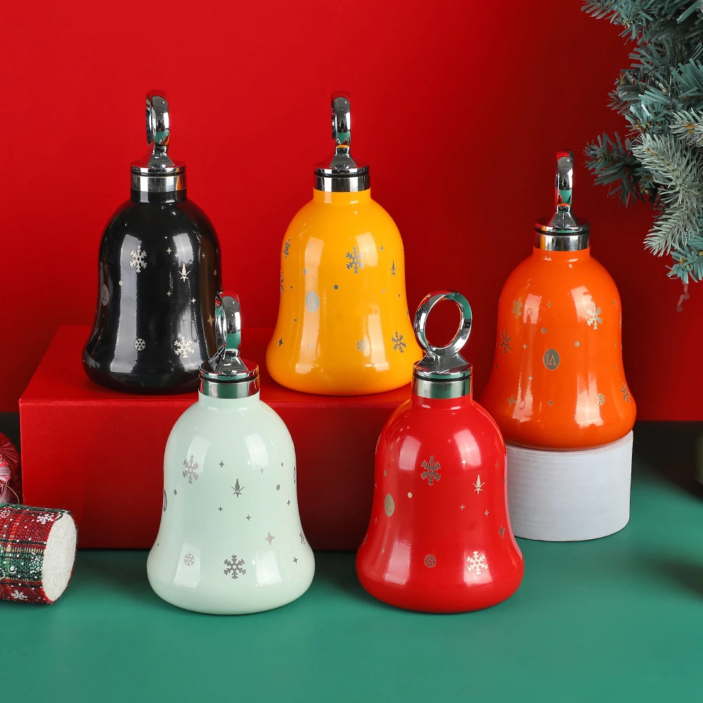 女神特供·全网低价铃铛杯平安夜圣诞雪花316不锈钢保温杯礼品限量