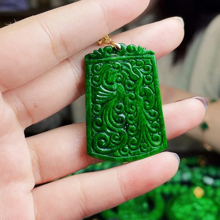 翡翠银S925镶嵌颈饰多样性