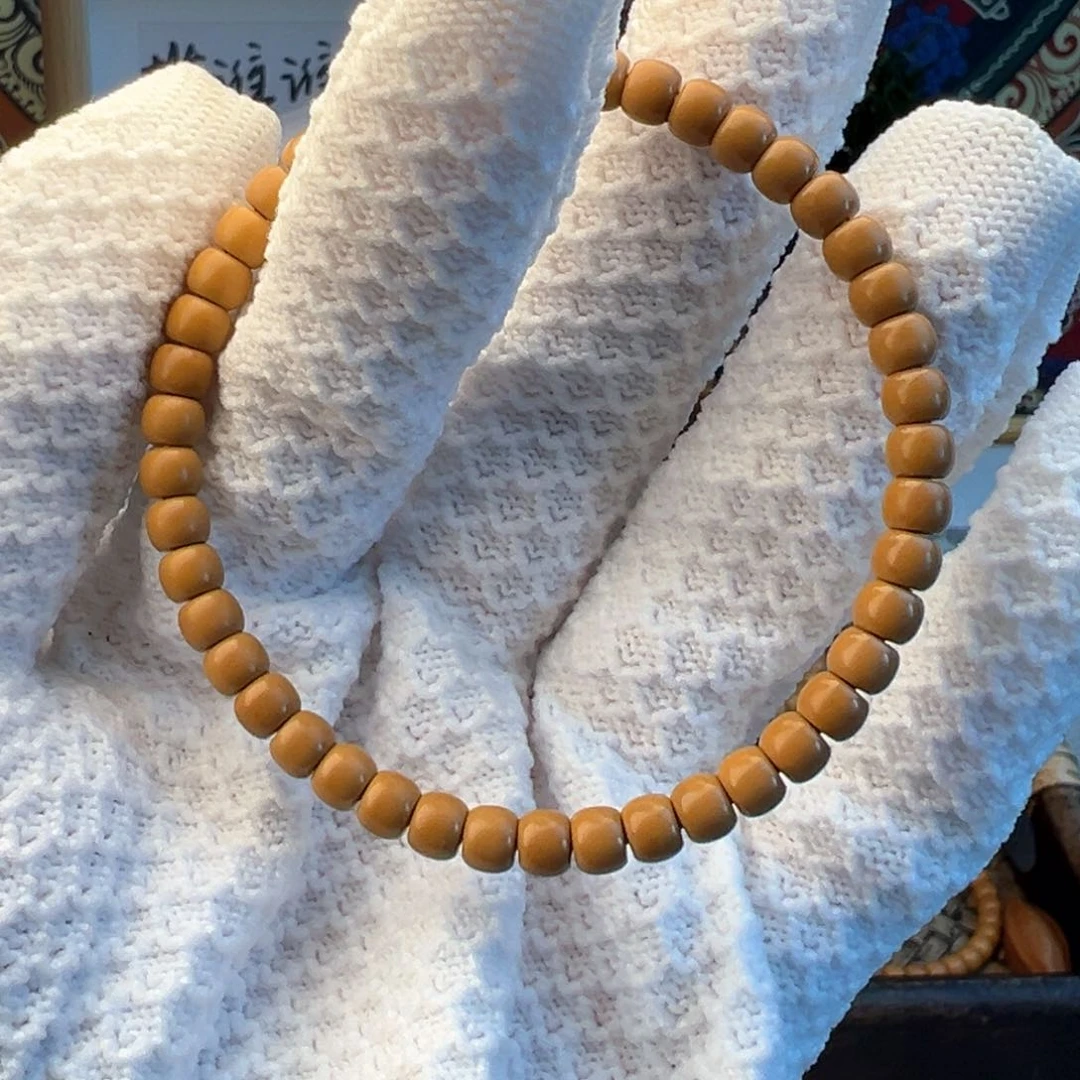 橄榄核手串老挝核尖单圈手串5.2mm