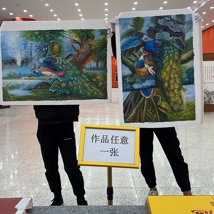 国画二郎老师国际展览原作