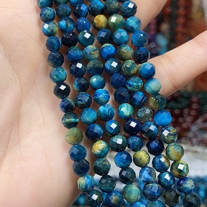 玛瑙/玉髓未镶嵌珠宝半成品虎虎切面卡6mm一条