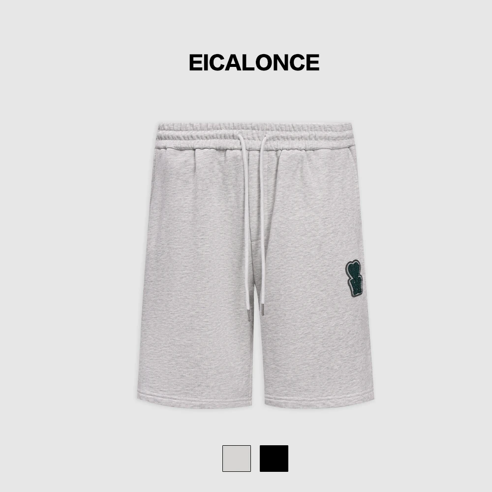 Eicalonce·意卡伦萨 25·SS时尚百搭简约宽松舒适爱心短裤KM12286