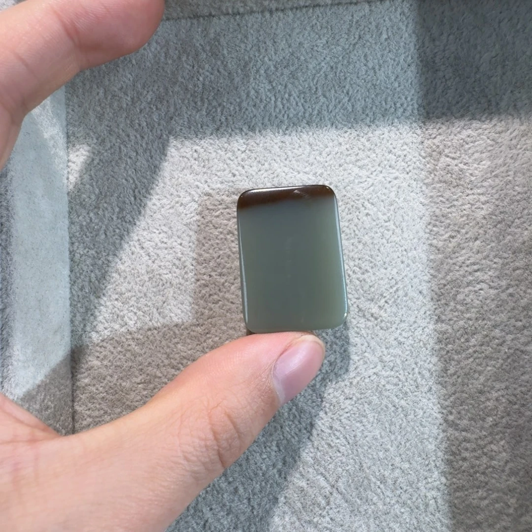 和田玉未镶嵌吊坠(赠链)且末糖无事牌35✖️25