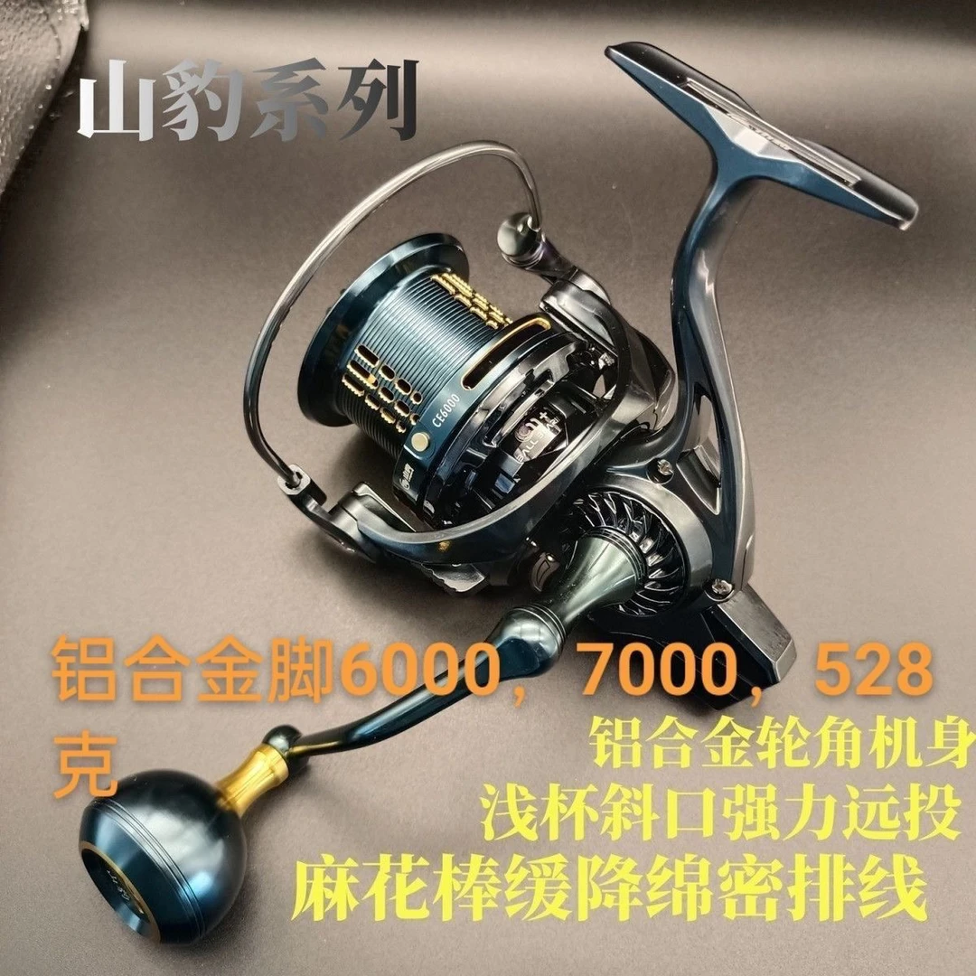 全金属7000型10000型旋入式摇臂远投轮海钓轮(使用完不给退)
