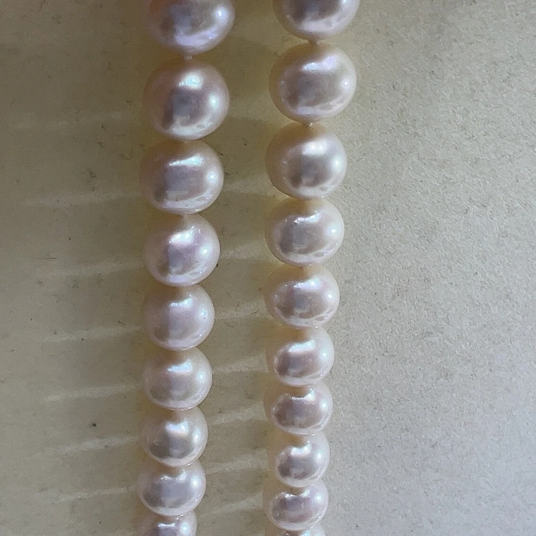 颈饰淡水珍珠银S925镶嵌➕9-10高品极光炫彩