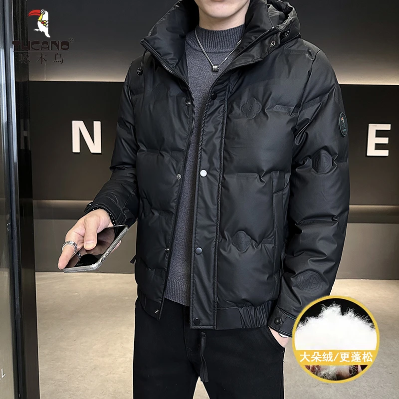 TUCANO/啄木鳥2025冬季新款连帽鸭绒羽绒服加厚保暖档次百搭帅气