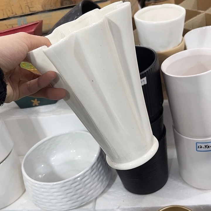 无孔！福利价陶瓷花盆性价比王炸！