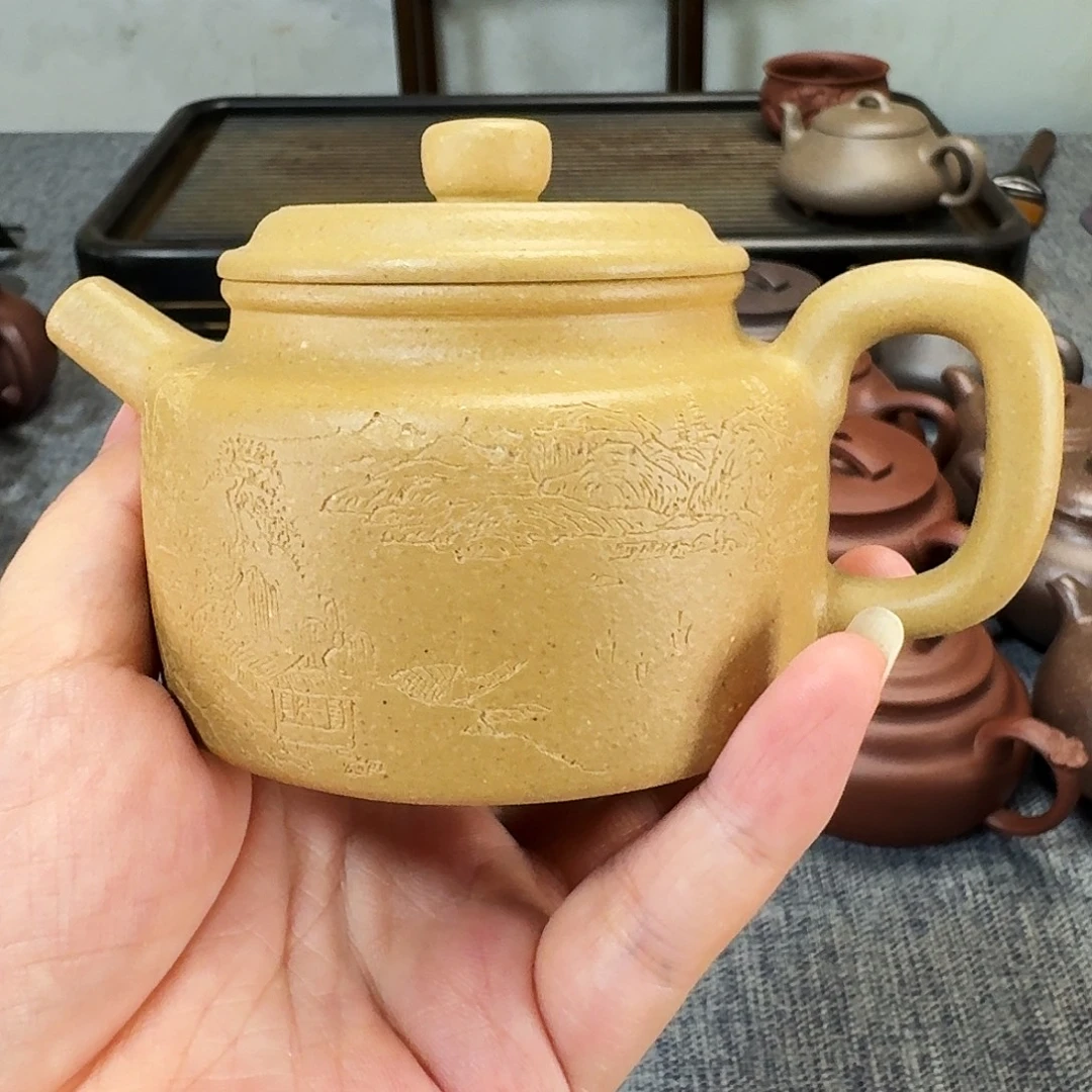 茶壶紫砂全手工制作微瑕德中
