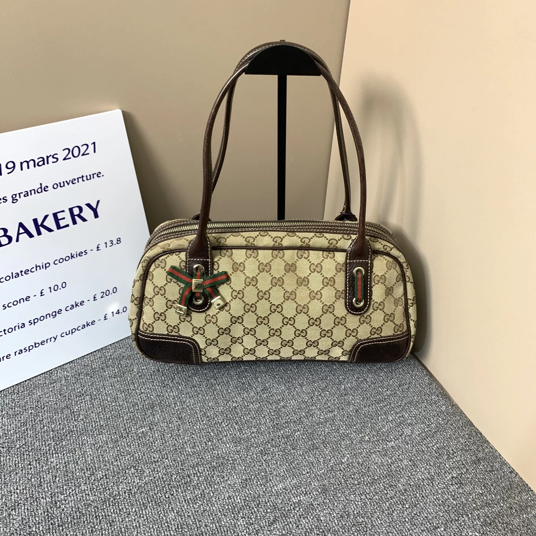 95新 GUCCI/古驰 小怡中古/GUCCI单肩包/古驰保龄球包腋下包