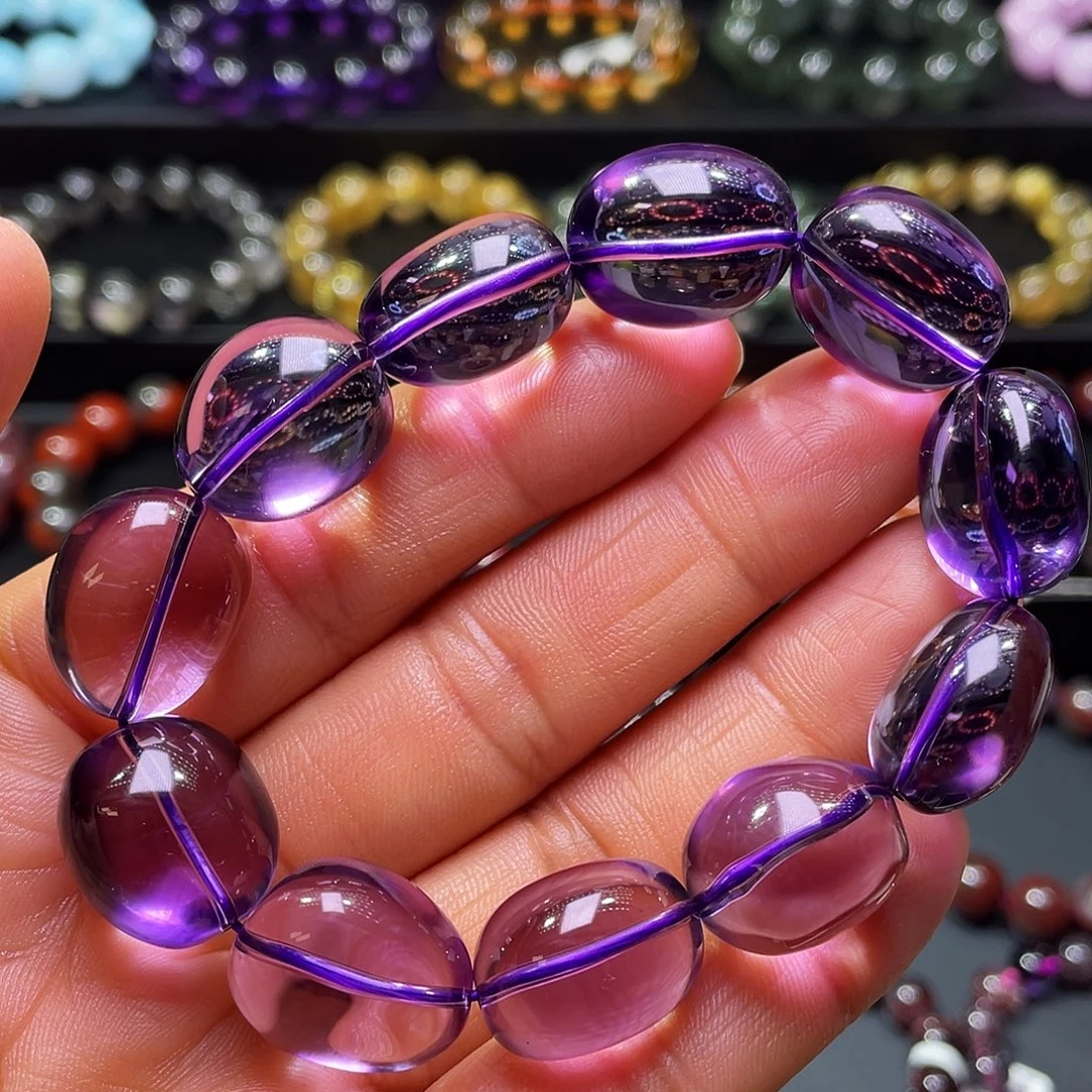 未镶嵌手链水晶巴西毕业级紫水晶大颗粒