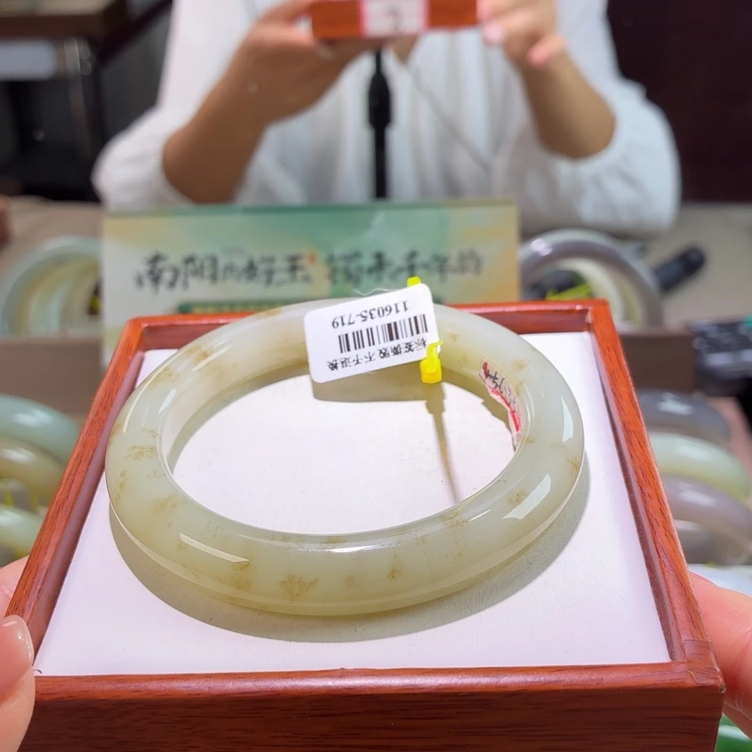 和田玉手镯未镶嵌15 59 60